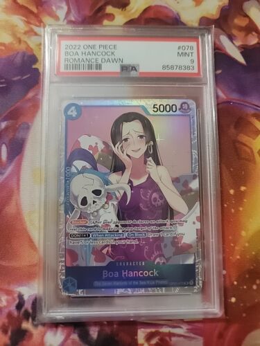 PSA 9 One Piece Card Game English Romance Dawn OP01-078 Boa Hancock - Picture 1 of 1