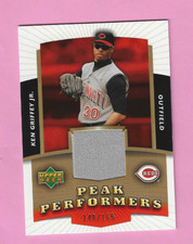 2004 Upper Deck Peak Performers Jersey Gold Ken Griffey Jr. - serial #140/165