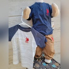 U.S. Polo ASSN. Boys set 3 piece SIZE 4T