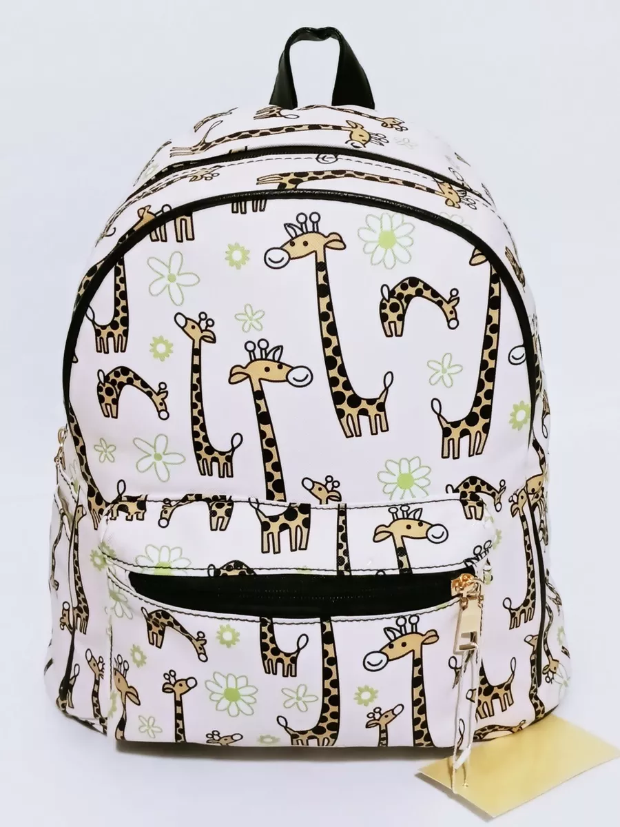 Mini Printed Backpack For Women Faux Leather Purse With Adjustable