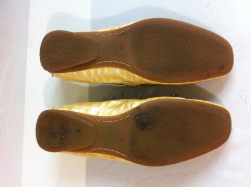 SPERRY Top-Sider Driving Moccasins Loafers Golden Mock Croc Leather Size 6M - Picture 8 of 12