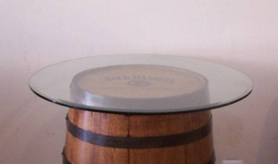 Add a 36'' Glass Top to your Whiskey-Wine Barrel-FREE SHIPPING