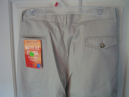 Royal Park Relaxed Fit Wrinkle-Free Boys 18 Reg Uniform Pants Stone Style 109 - Picture 3 of 4