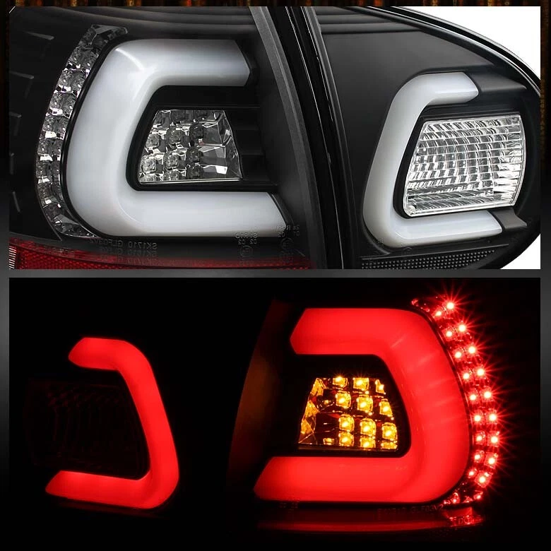 Se adapta a luces traseras LED negras 06-09 VW Rabbit GTi 08 Volkswagen R32 Foto 3 de 3