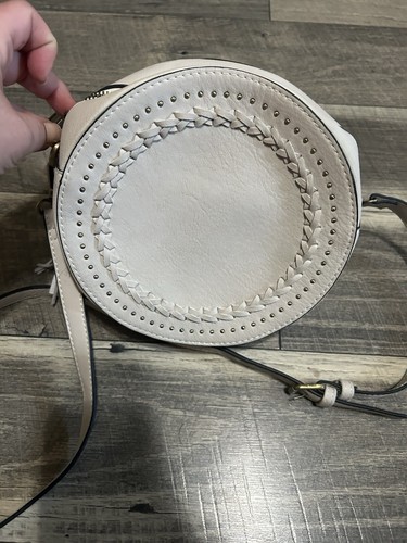 Moda Luxe Rhianna Round Crossbody Evening Bag Purse Zipper Close - Picture 11 of 13