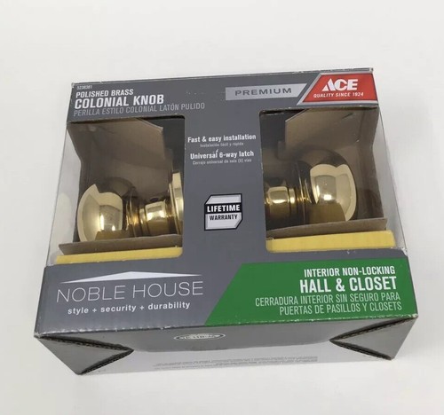 Ace Noble House Egg Knob Oil Rubbed Bronze Hall and Closet Latch Set Open Box - Picture 5 of 12