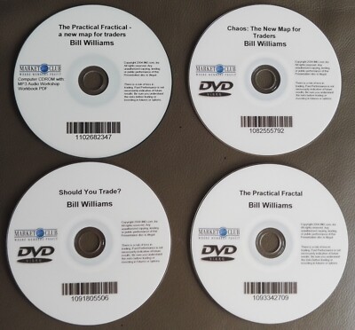 Bill Williams 4 DVD Master the Art of Trading for Stock Forex FX Currency Eminis