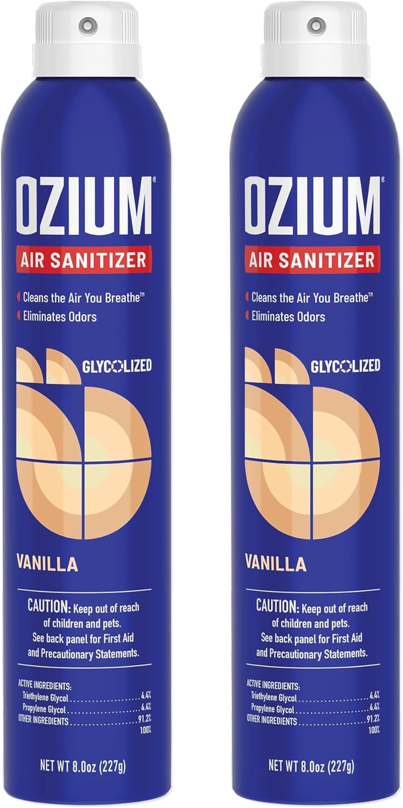 8 Oz. Air Sanitizer & Odor Eliminator for Homes, Cars, Offices and More, Vanilla