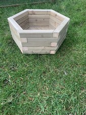 Tanalised Pressure Treated Hexagon Planter Large