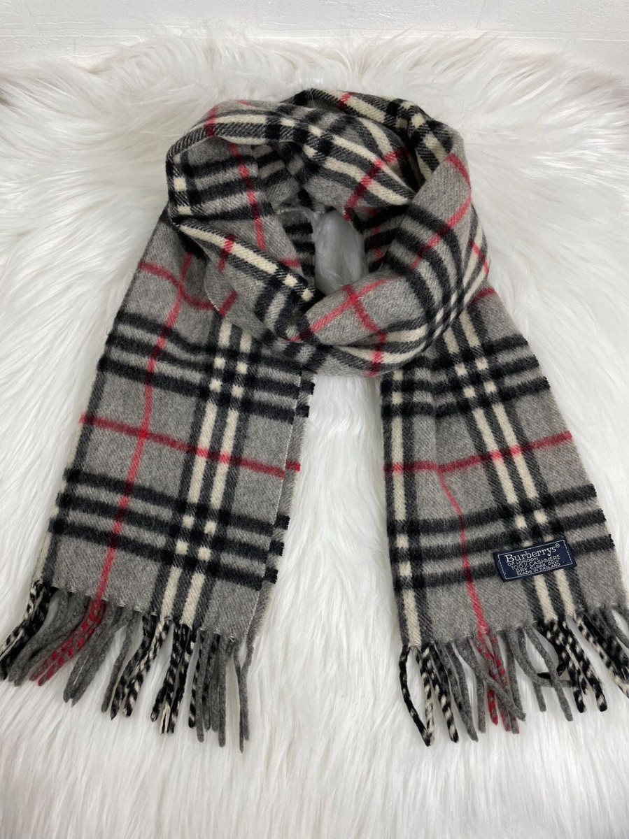 Burberry 100% Cashmere Scarf Authen | eBay