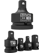 Impact Socket Adapter and Reducer 4-Piece Set | 1/4" - 3/8" - 1/2" + 3/4-Inch Im