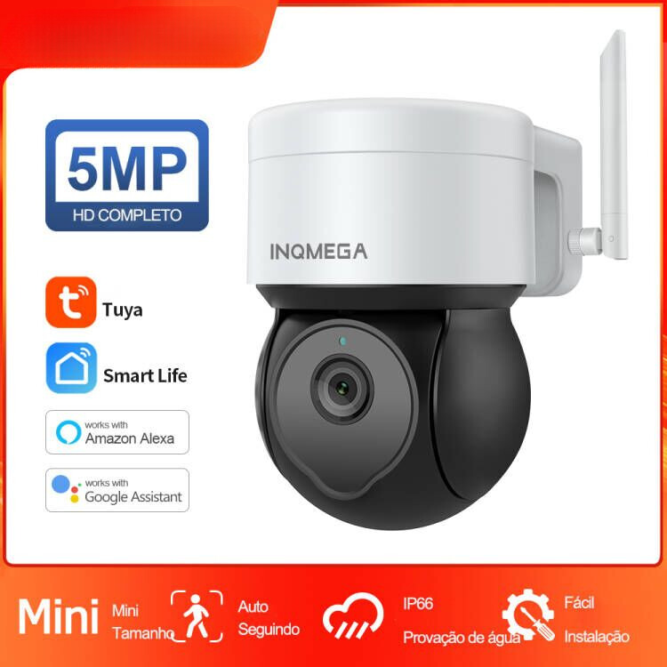 5MP PTZ Camera Ai Human Detect Auto Tracking Camera Google home Wifi IP Camera