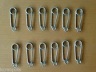 Gees Minnow Trap Utility Clip / Live Bait Traps Lock Clips - SET OF 12 CLIPS New