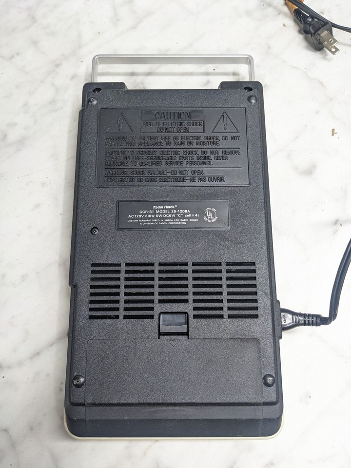Radio Shack TANDY CCR81 Computer Cassette Tape Recorder Model 261208A
