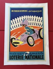Affiche ancienne originale  « Loterie Nationale » - années 50 - CONSTANT