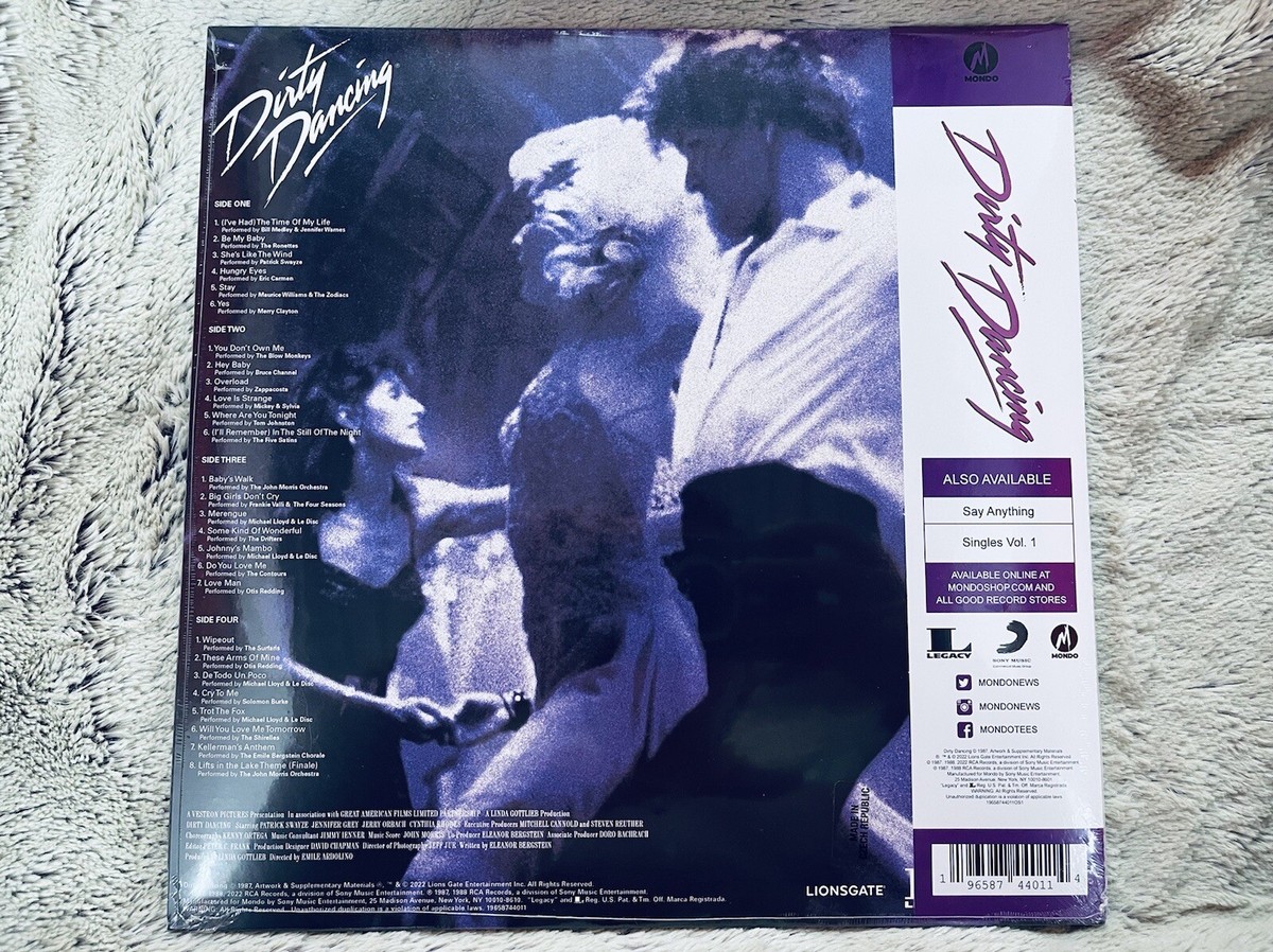 DIRTY DANCING 35TH ANNIVERSARY SOUNDTRACK 2LP VINYL MONDO