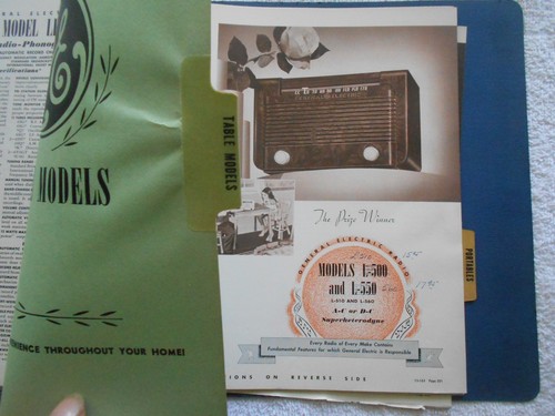 CATALOGO VENDITORE RADIO GE-1935-1941--62 MODELLI-RICEVITORI RADIO-CONSOLES  - Foto 9 di 12