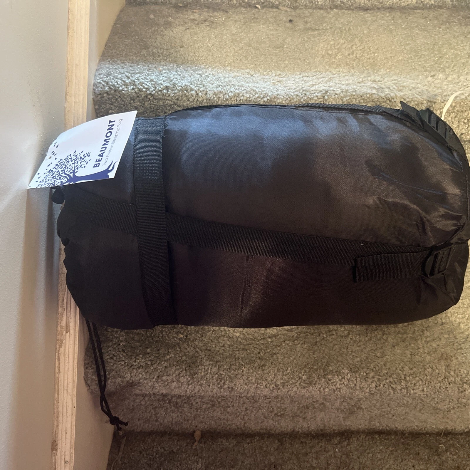 BEAUMONT TWO PERSON SLEEPING BAG 88'X60 COMES WITH 2 SOFT PILLOWS 200 GSM FILLER
