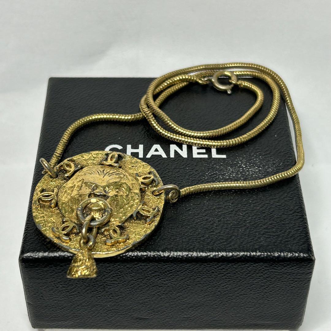 Chanel Lion Gold Necklace Coco Lion Chain Women's Used | eBay Chanel Lion Gold Necklace Coco Lion Chain Women's Used | eBay