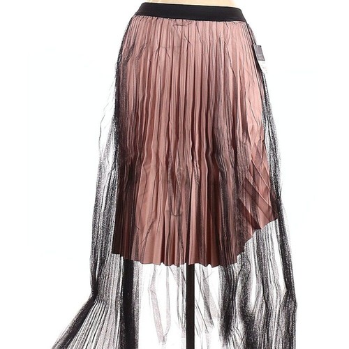 Project Runway Pleated Pink Underskirt w/Longer Black Pleated Netting on Top-XL - Picture 10 of 11