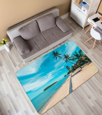 3D Blue Sky Beach NAO7860 Game Rug Mat Elegant Photo Carpet Mat Fay