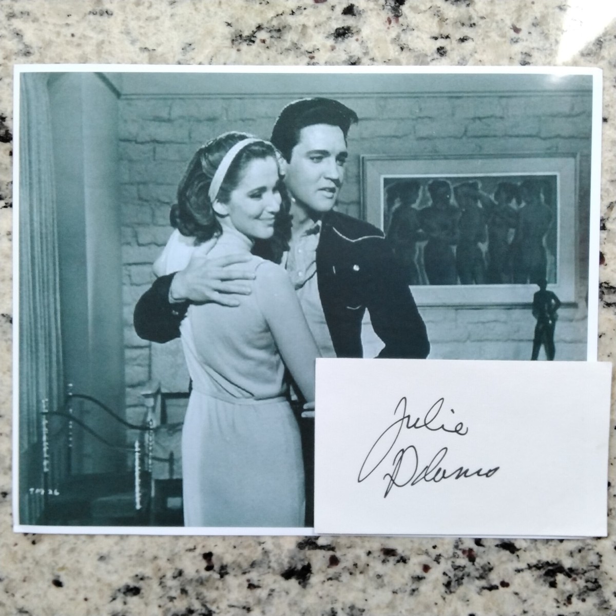 Julie Adams SIGNED Card Photo 50s Movie TV Actress Creature Black