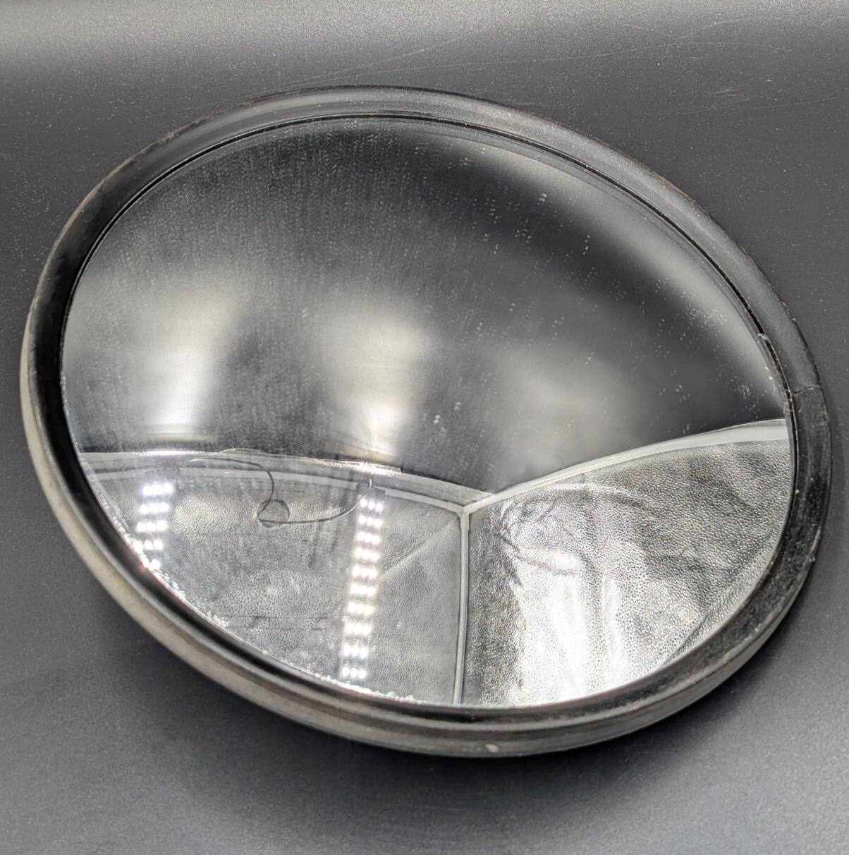 Velvac Fisheye Stationary Mirror for Semi Trucks Clear Wide-Angle View  -image