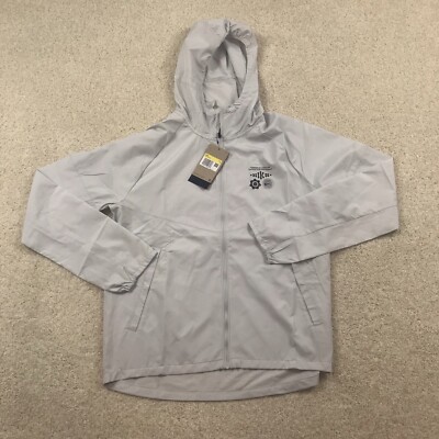 Nike Repel Wild Run Miler Running Jacket Light Gray Mens Small DM4720-025