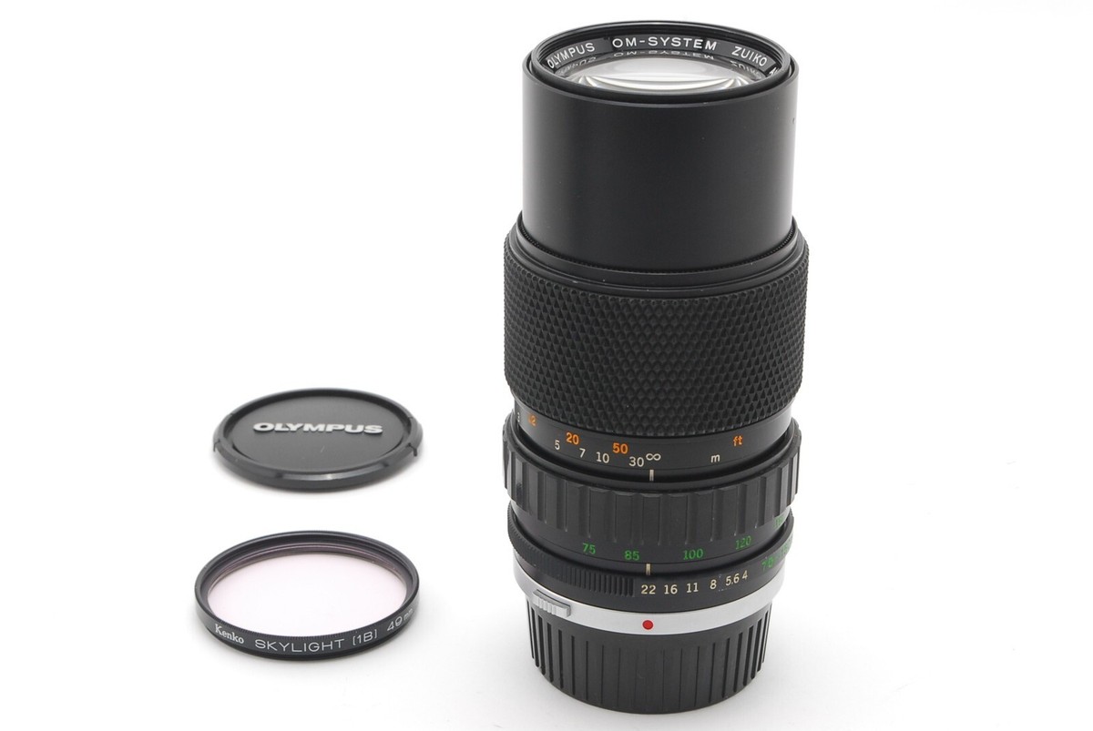 EXC+4 Olympus OM-SYSTEM ZUIKO AUTO-ZOOM 75-150mm f/4, Caps, Lens