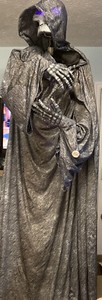 Home Accents 7’ Grave and Bones Cemetery Animated Statue Retired Halloween W/box