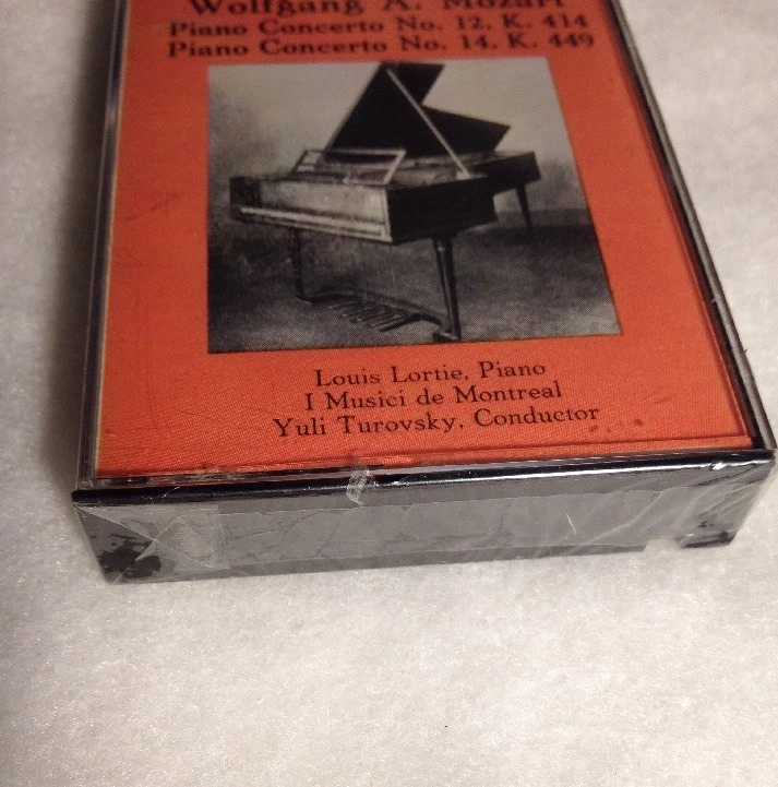 Mozart Cassette Tape MHS Louis Lortie Piano Concerto No 12 New Sealed Rare - Image 4 of 4