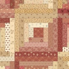 LOG CABIN SQUARE BY PAM ROSETTE Cotton Print by Marcus Fabrics BTY