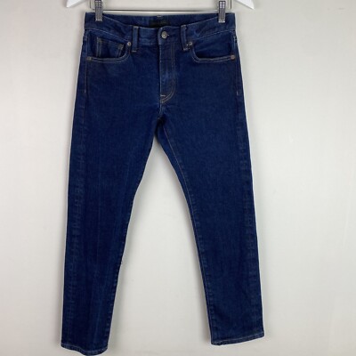 Uniqlo Slim Straight Selvedge Jeans Mens Size Tag (28x32) Actual Fit 28 X  28