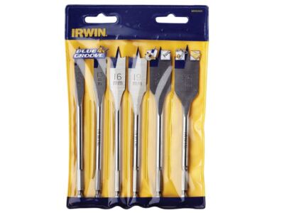 IRWIN® Juego de brocas planas Blue Groove 4X