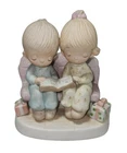 Precious Moments: E-2013, Unto Us a Child is Born- Reading a Book - With Box