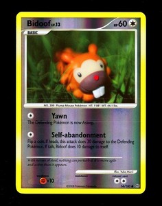 Bidoof 50/100 Stormfront Reverse Holo