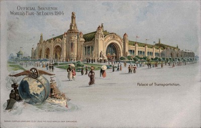 1904 ST LOUIS MO World's Fair Palace of Transportation HTL HOLD TO LIGHT PC