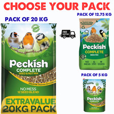 Image of Peckish Complete Seed & Nut No Mess Wild Bird Food Mix, 5Kg, 12.75 Kg, 20 Kg UK