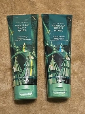 Bath & Body Works Vanilla Bean Noel Ultimate Hydration Body Cream 8 oz Set of 2