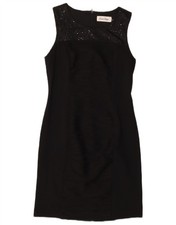 CALVIN KLEIN Womens Sleeveless Sheath Dress US 8 Medium Black VD02