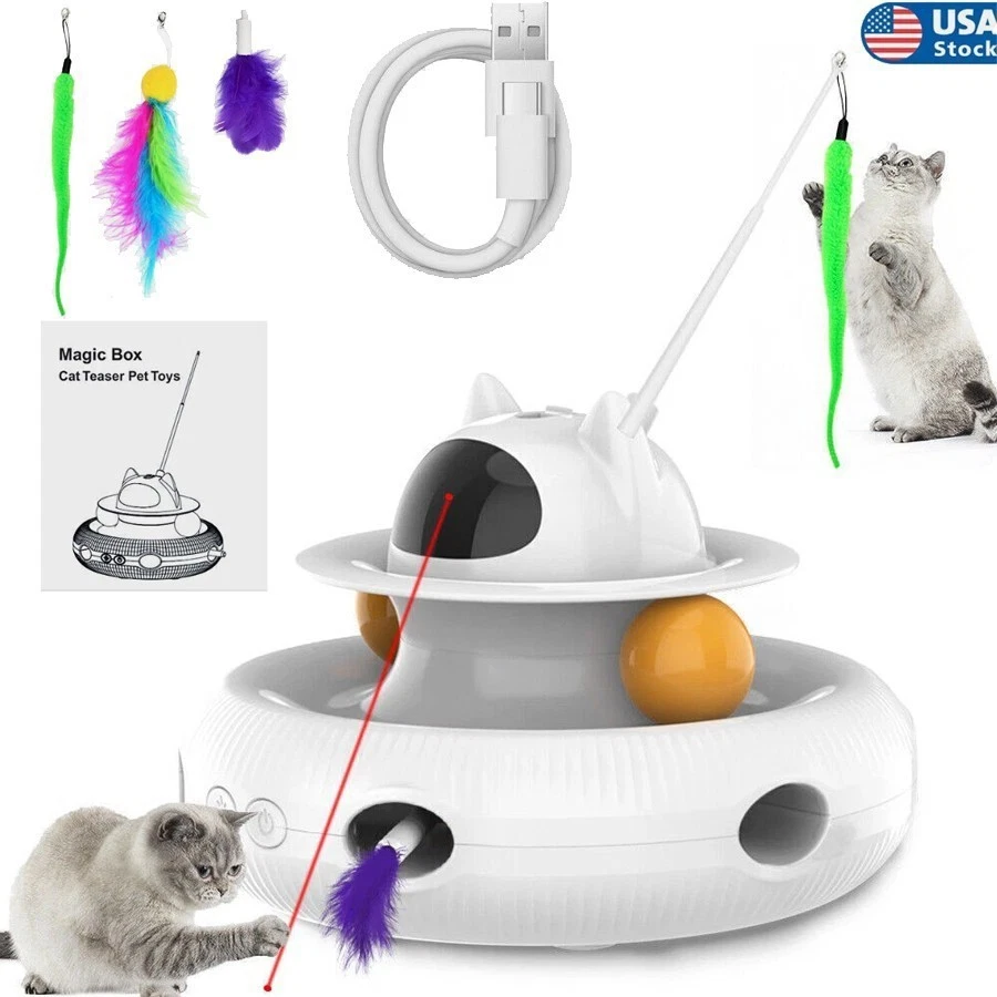 Cat Teaser Toys,Cat Laser Interactive Indoor Cat Pet Toys Automatic,USB Pet Toys
Opens in a new wind