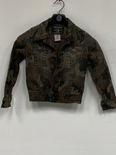 True Religion  Boys Danny  Camouflage Cotton Jacket Skull Graphic Logo Size S