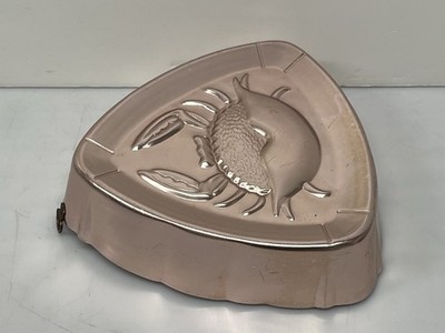 Vintage West Bend Jello Cake Aluminum Crab Wall Hanging Mold Pan Nice Shape