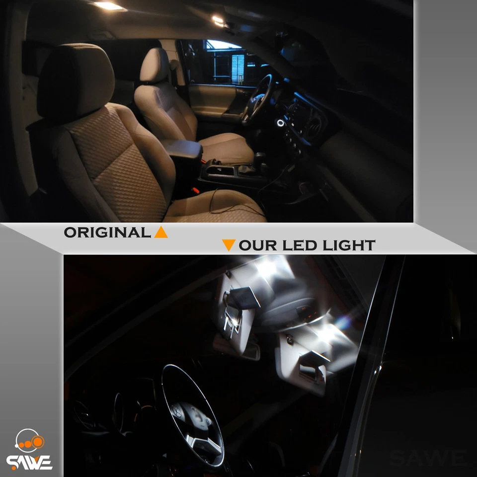 12 x For 1990 - 1993 Ford Thunderbird Interior LED Lights Bulb Package Kit White - Image 4 of 4