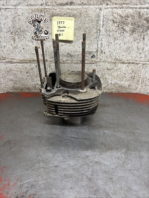 1977 Yamaha Tt500 Tt 500 Engine Cylinder Jug With Piston OEM Vintage Original