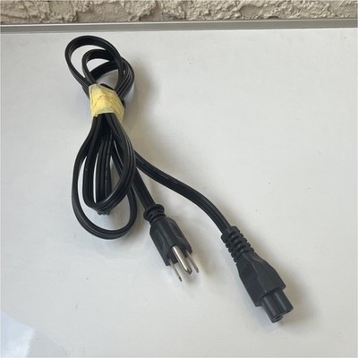 Black 3-Prong to IEC 60320 C5 Power Cable for Electronics and Computers