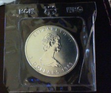 1989 CANADA SILVER 1 OUNCE MAPLE LEAF COIN 9999 PURE SILVER  ROYAL CANADIAN MINT