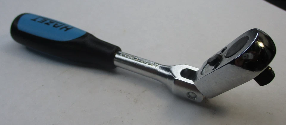 Hazet 863G 1/4" Dr 5-1/4" Long Flex Head Comfort Grip  Ratchet Germany New - Image 3 of 3