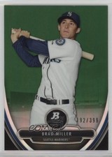 2013 Bowman Platinum Prospects Chrome Green Refractor 192/399 Brad Miller 13st