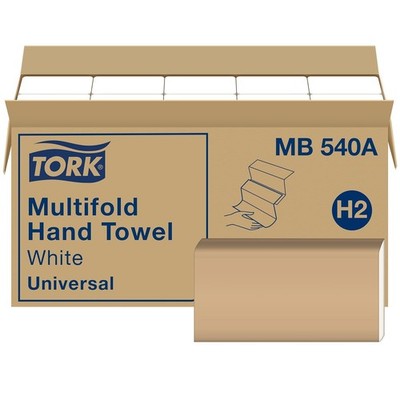 Tork Multifold Hand Towel White H2, Universal, 100% Recycled Fibers, 16 x... 